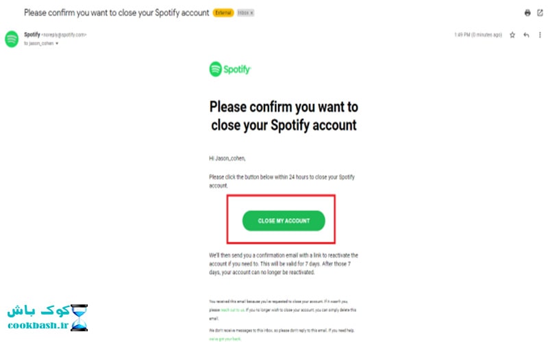 چگونگی لفو اکانت Spotify
